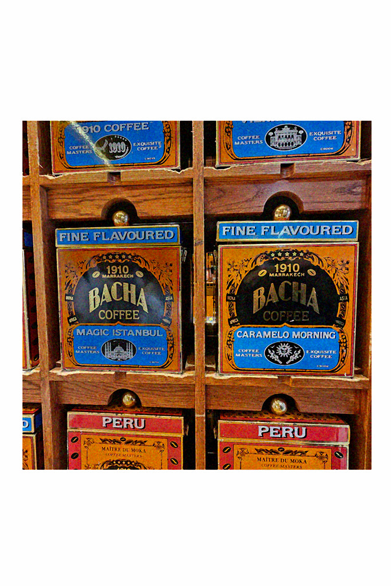 Double sided scarf coffee