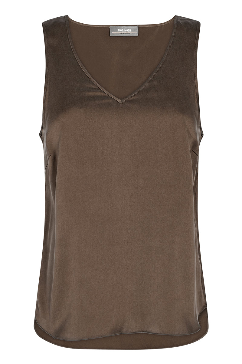 MMAstrid V-Neck Silk Tank Top