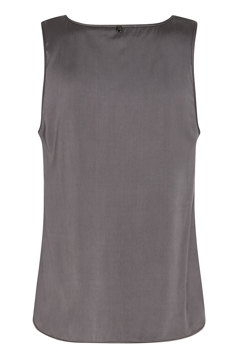MMAstrid V-Neck Silk Tank Top