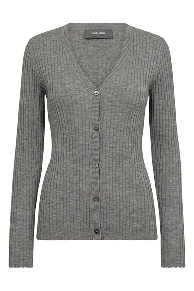 MMRelena Rib V-neck Knit Cardigan