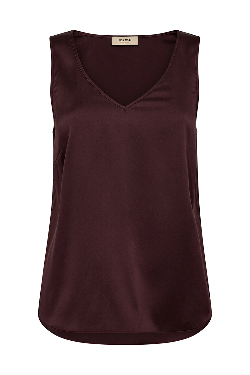 MMAstrid V-Neck Silk Tank Top