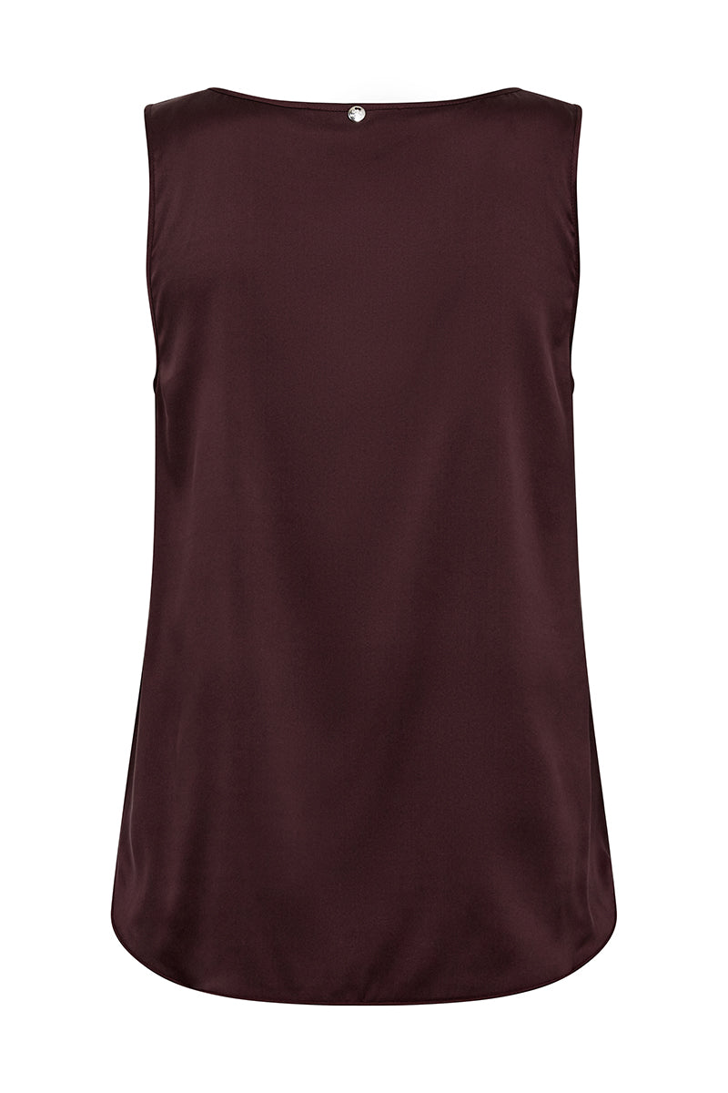 MMAstrid V-Neck Silk Tank Top