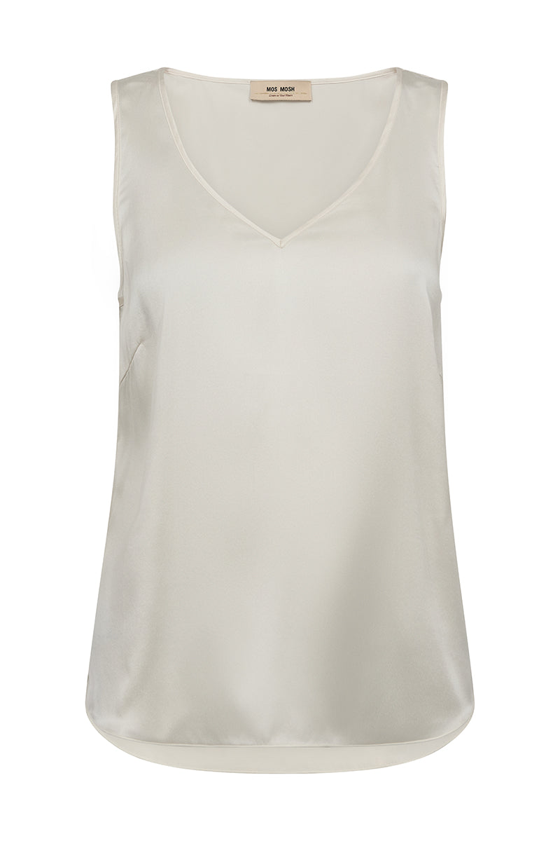MMAstrid V-Neck Silk Tank Top