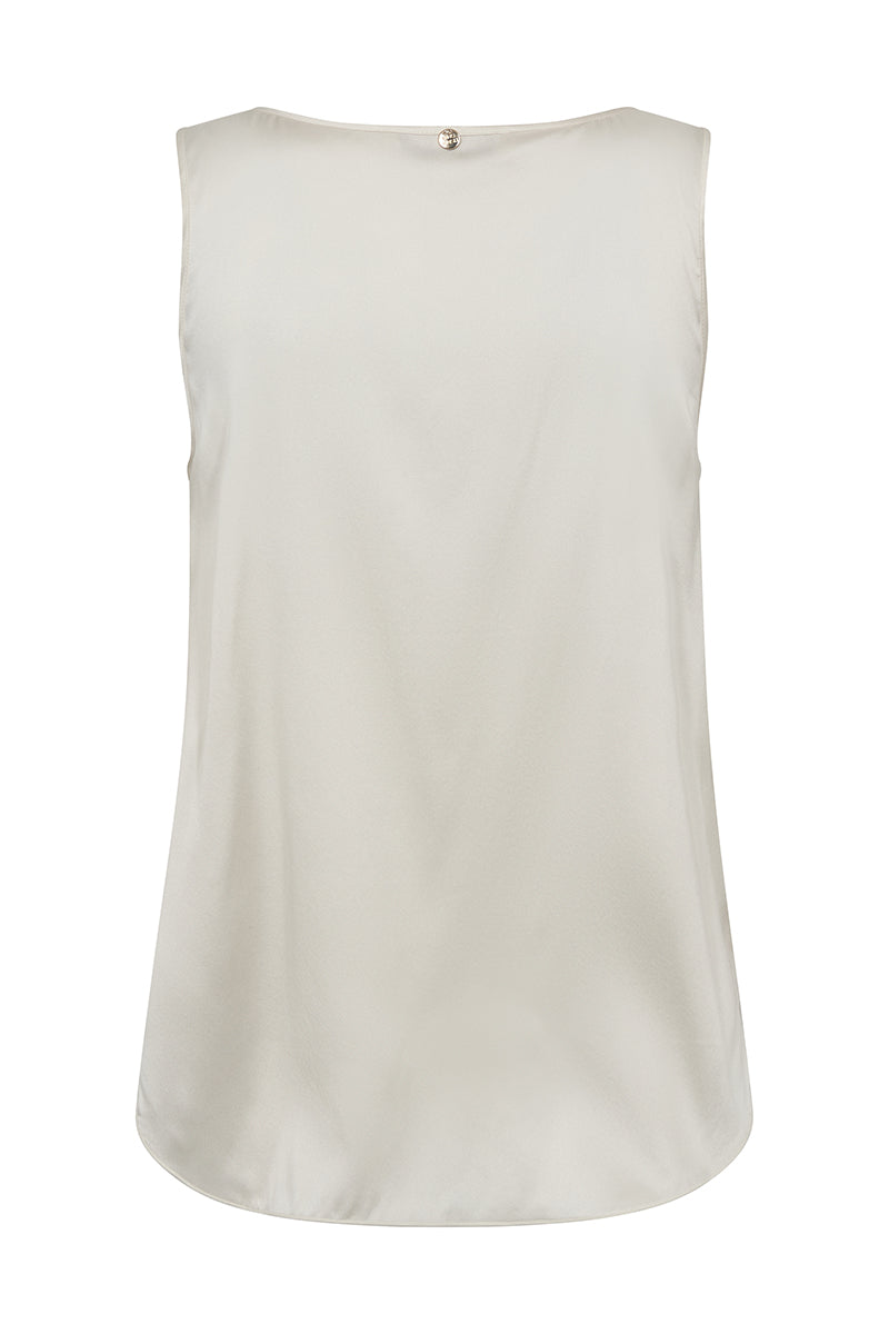 MMAstrid V-Neck Silk Tank Top