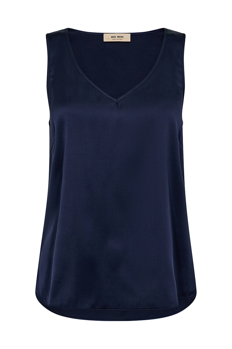 MMAstrid V-Neck Silk Tank Top