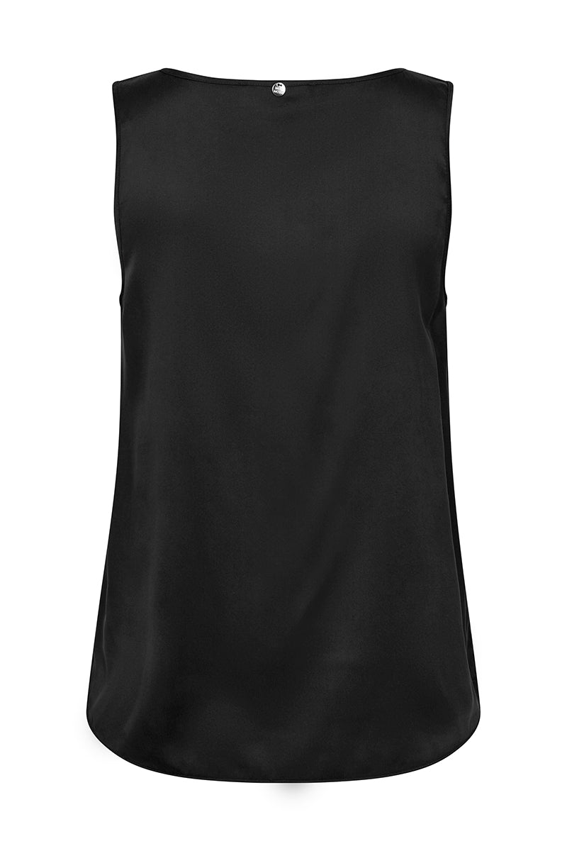 MMAstrid V-Neck Silk Tank Top