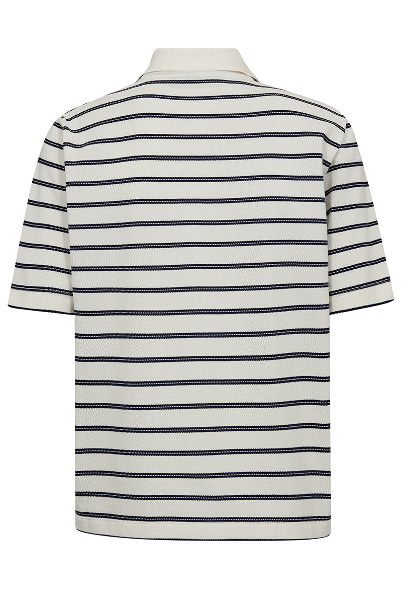MMMilena SS Stripe Polo Tee