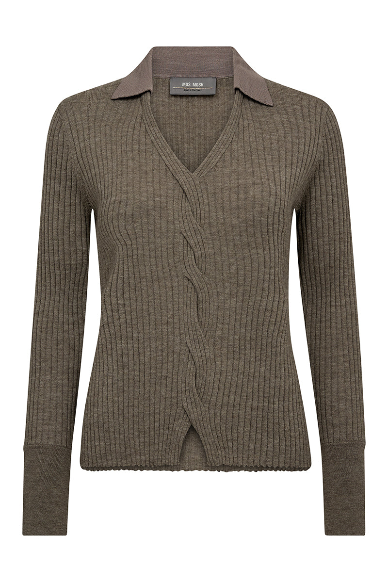 MMRelena Rib Polo Knit