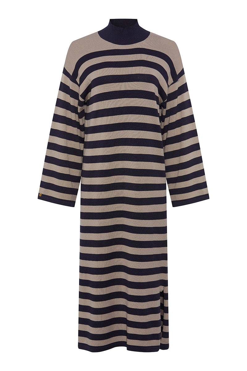 Accept stripe knit dress