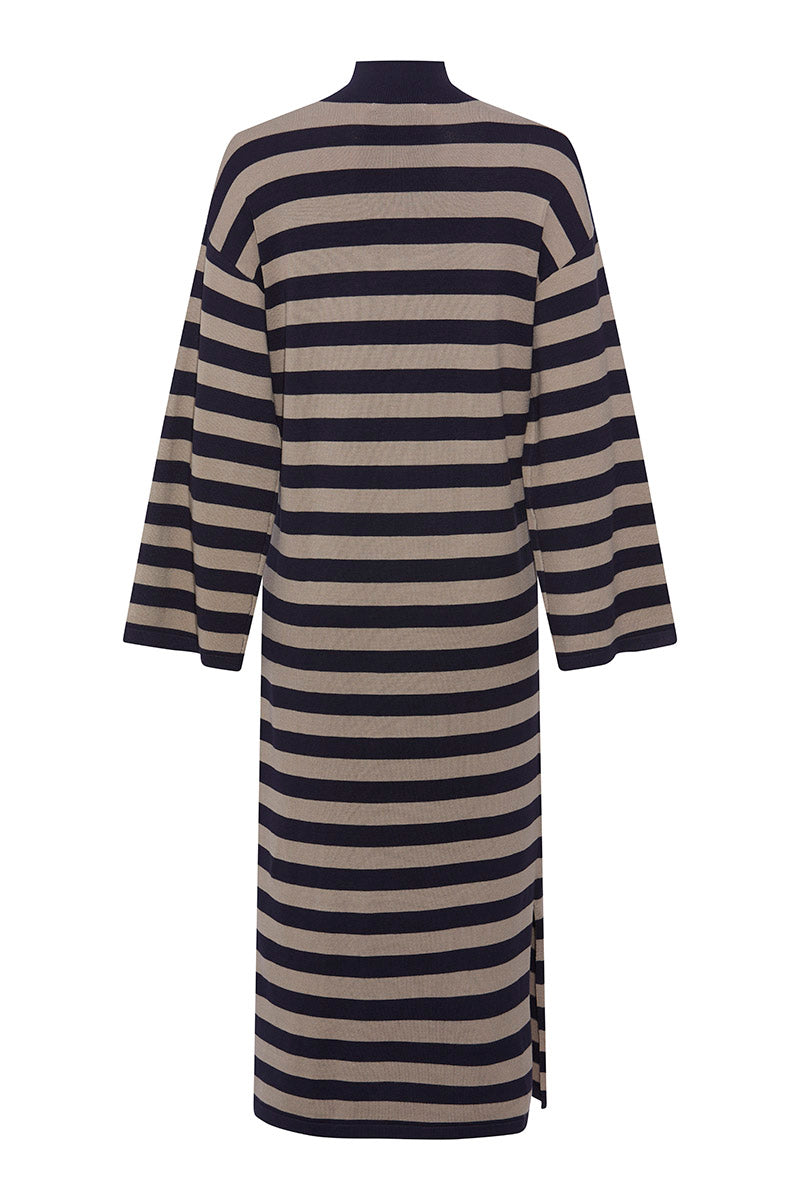 Accept stripe knit dress