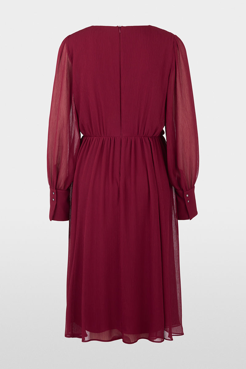 Elegant crêpe midi dress