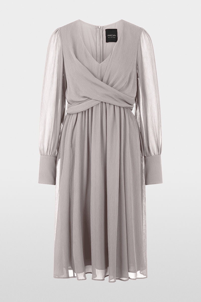Elegant crêpe midi dress