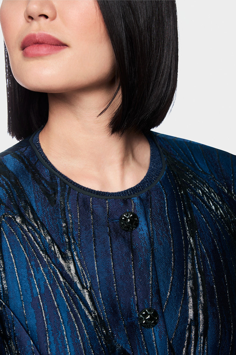 Short bolero jacket with coating