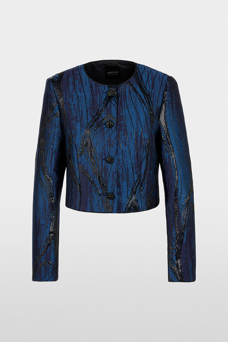 Short bolero jacket with coating