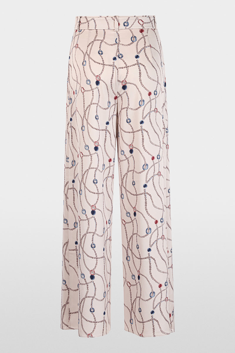WAUKEE trousers with chain print