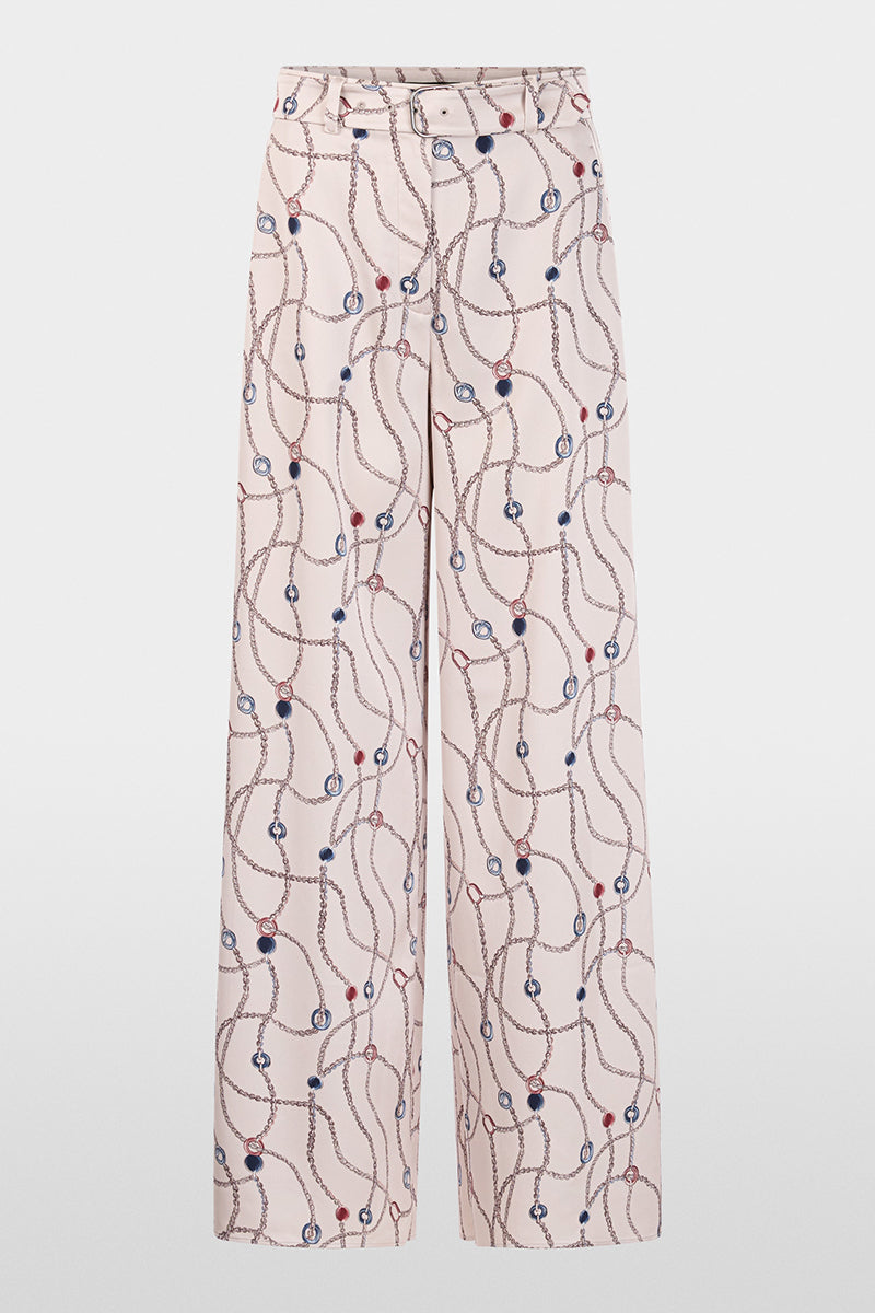 WAUKEE trousers with chain print