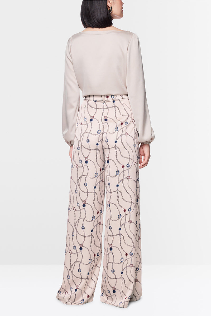 WAUKEE trousers with chain print