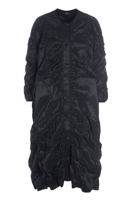 Changeant stretch coat dress