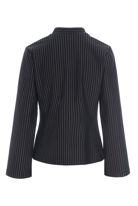 Pinstripe jersey jacket