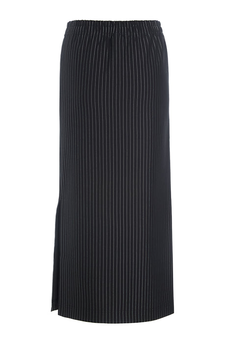 Pinstripe jersey skirt