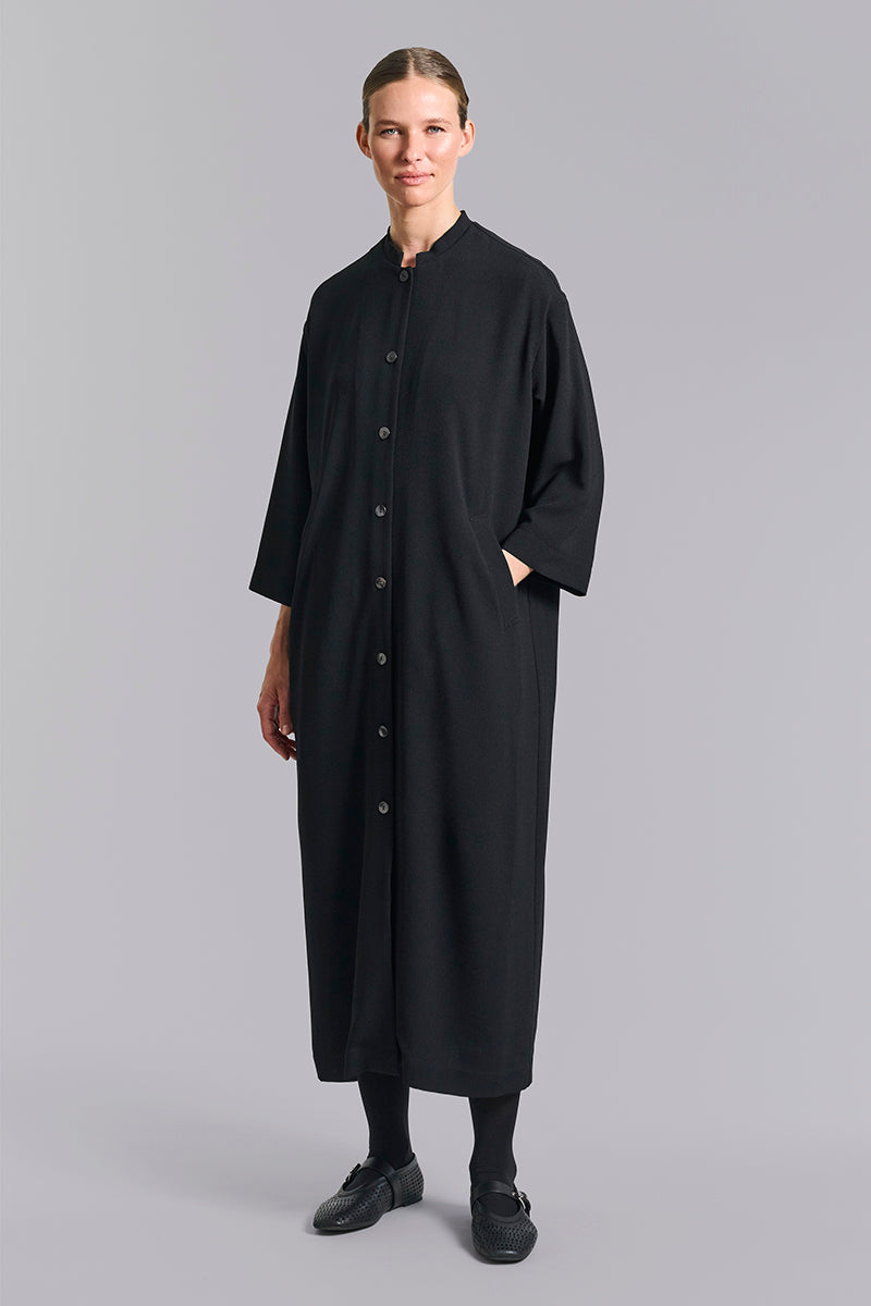 Nima crepe coat dress