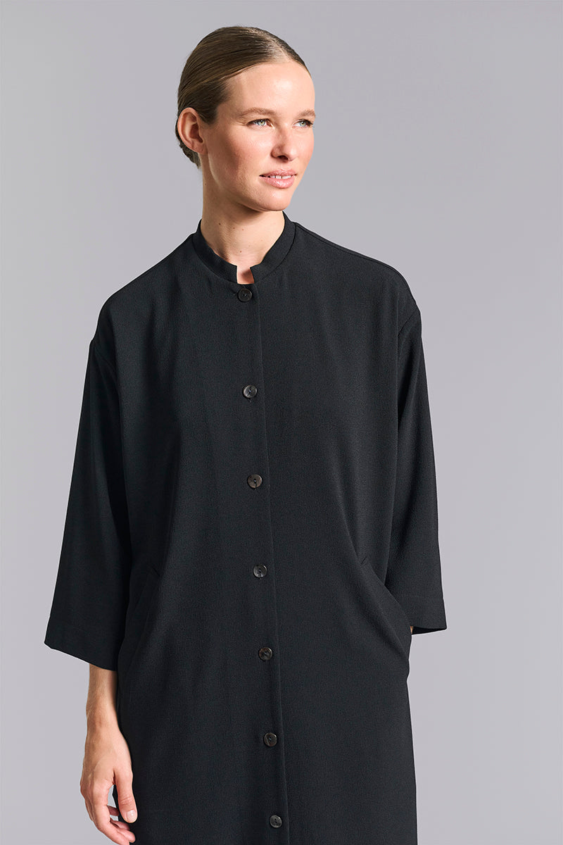 Nima crepe coat dress