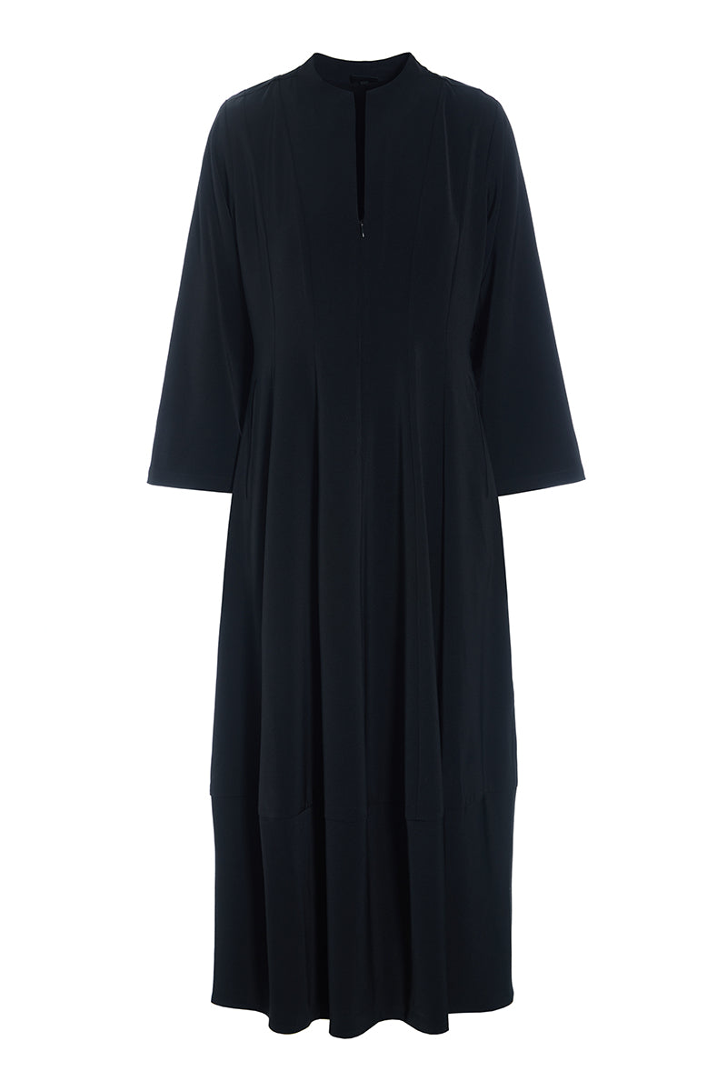 Sakura stretch dress with collar