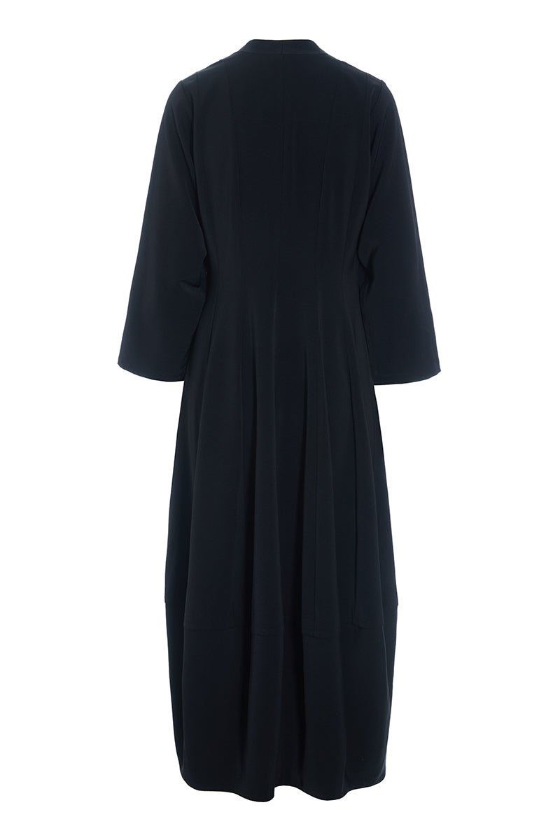 Sakura stretch dress with collar