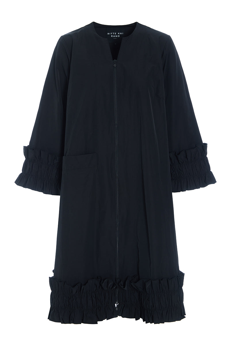 Fukkura poplin dress with zipper