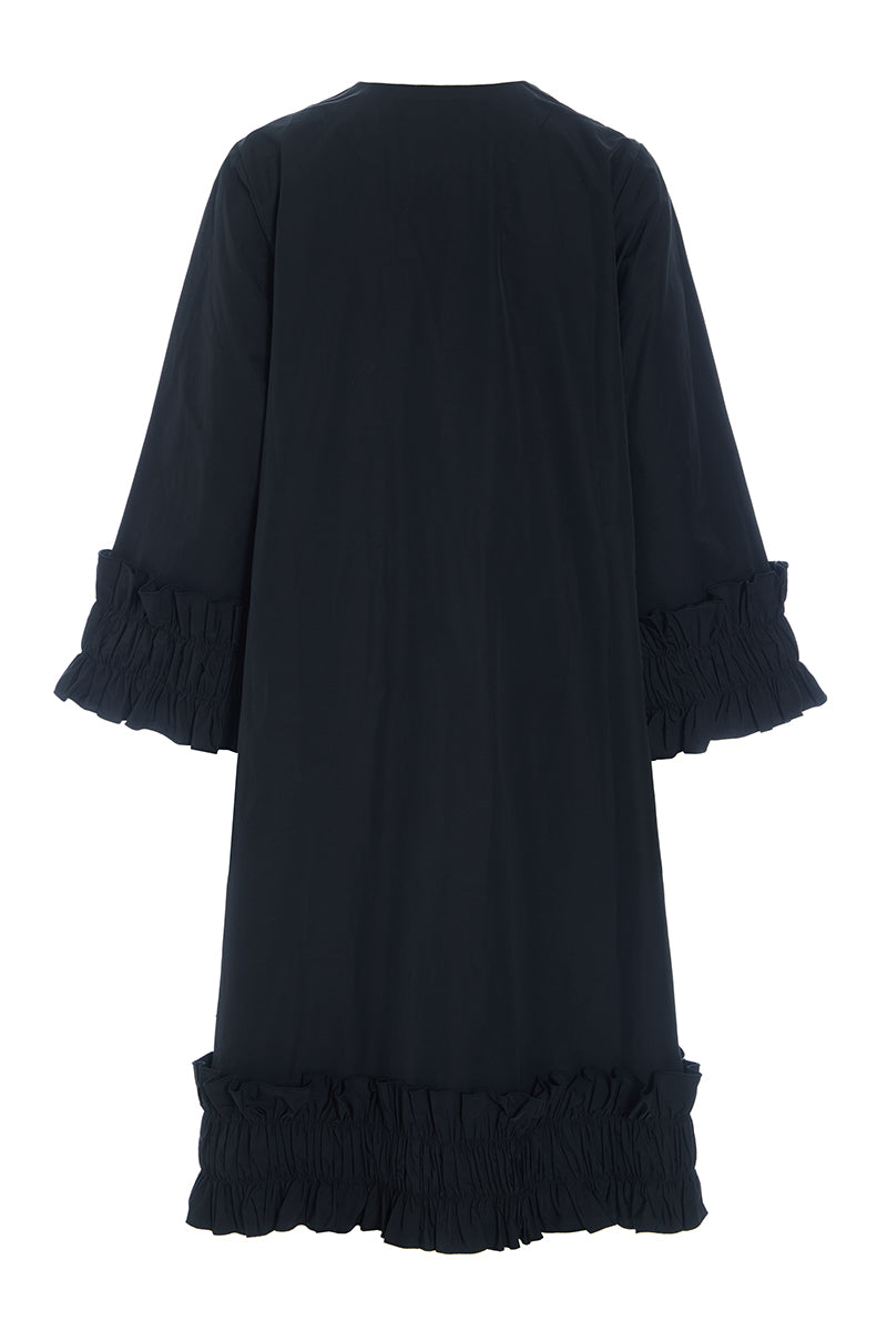 Fukkura poplin dress with zipper