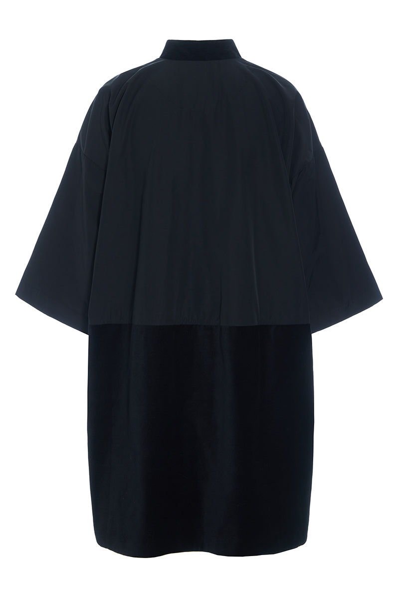 Fukkura poplin coat dress