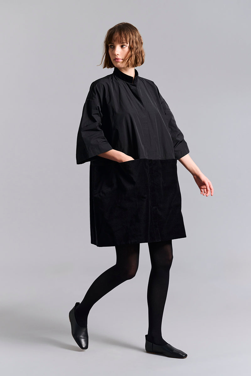 Fukkura poplin coat dress