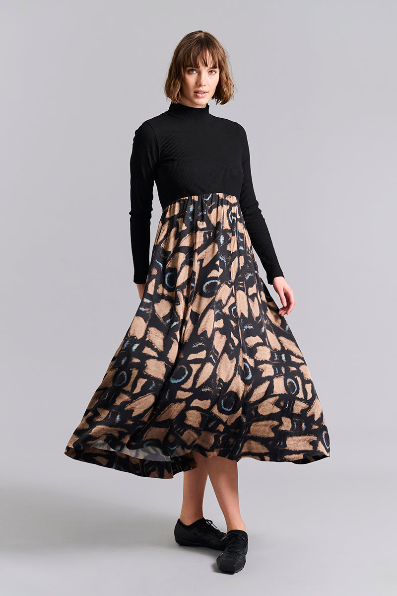 Kuhaki FSC high-neck dress