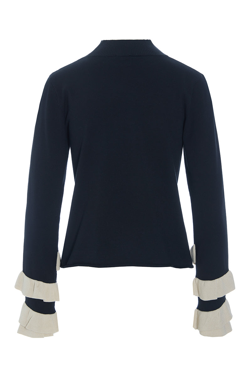 Saku blouse with ruffles