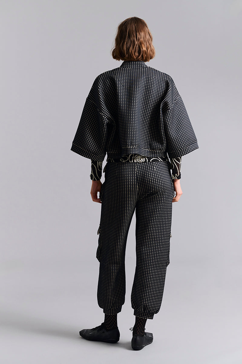 Scuba tiles bomber jacket