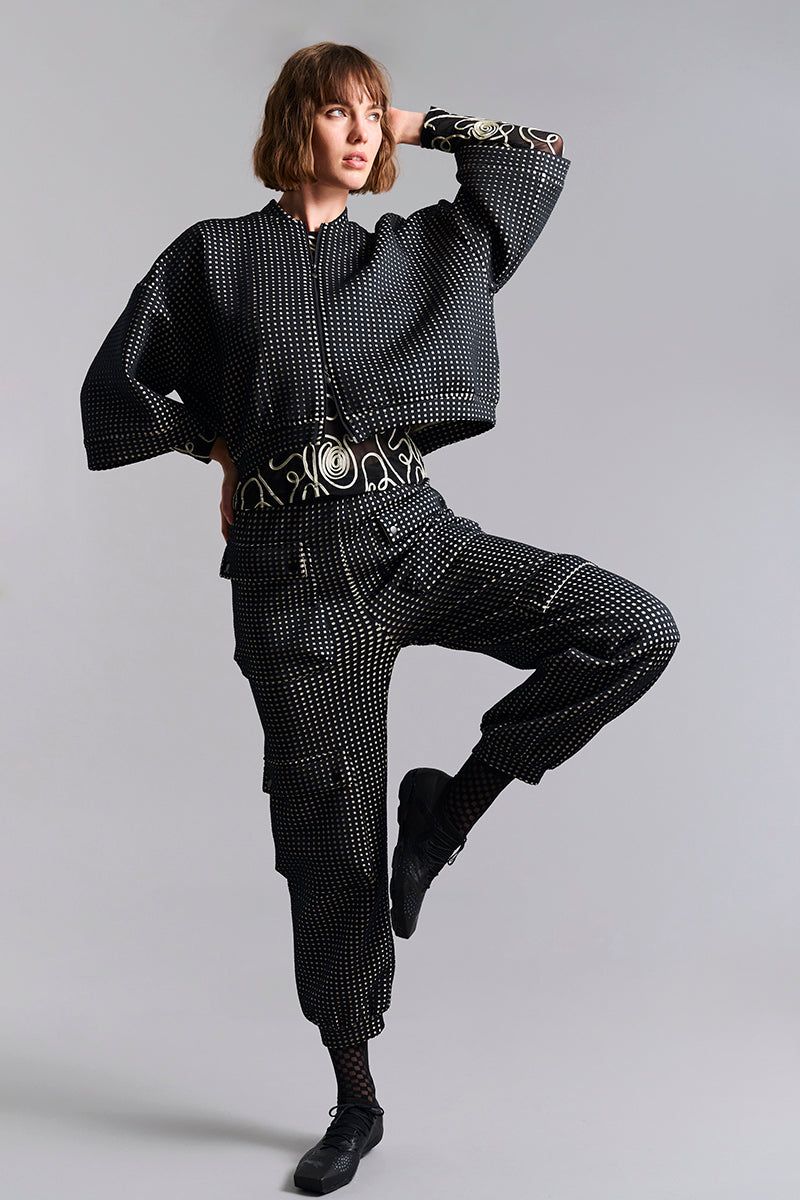 Scuba tiles bomber jacket