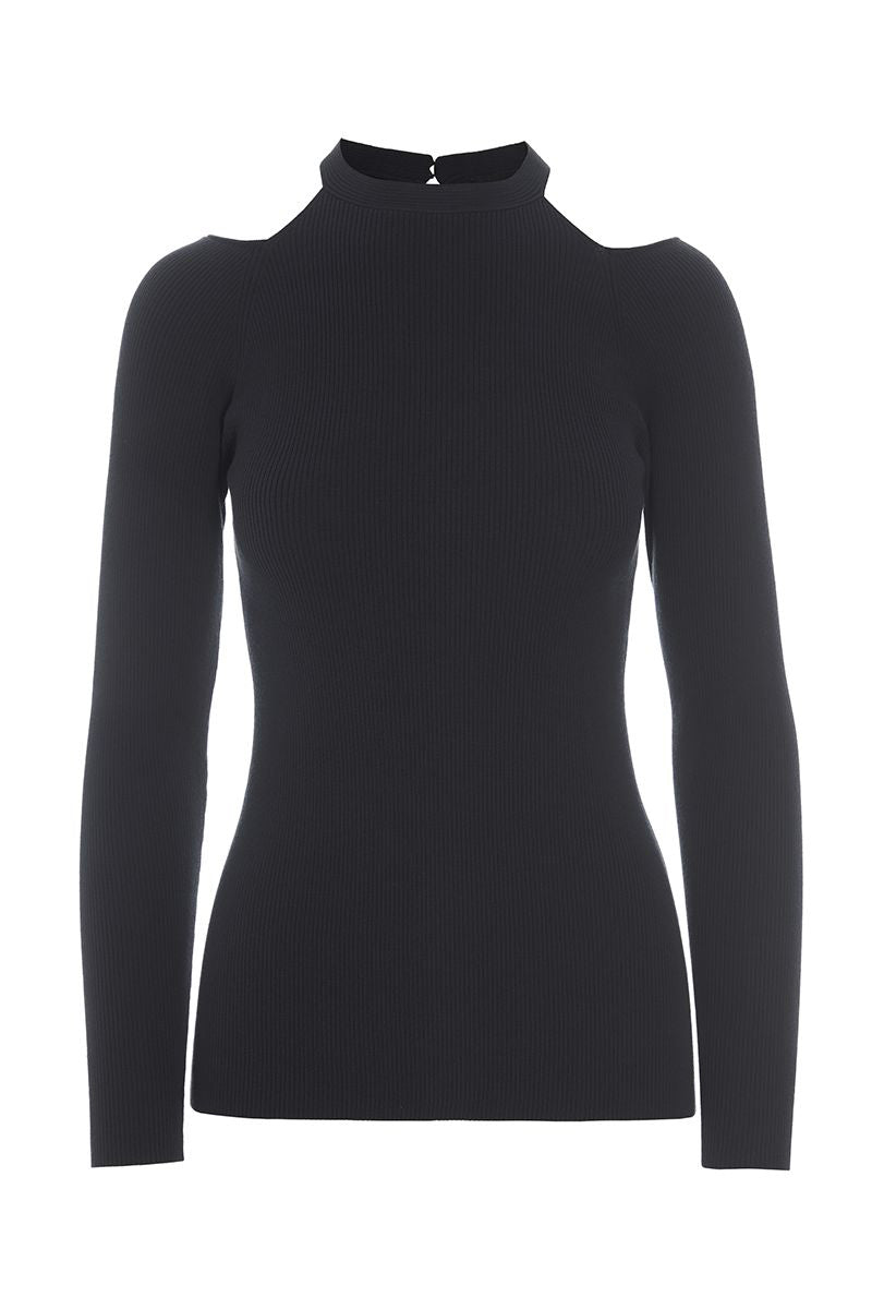 Saku knit blouse with detail