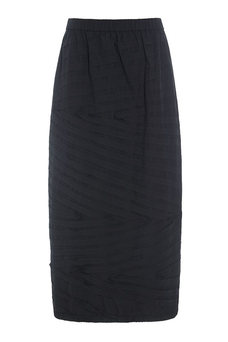 Fukkura poplin long skirt