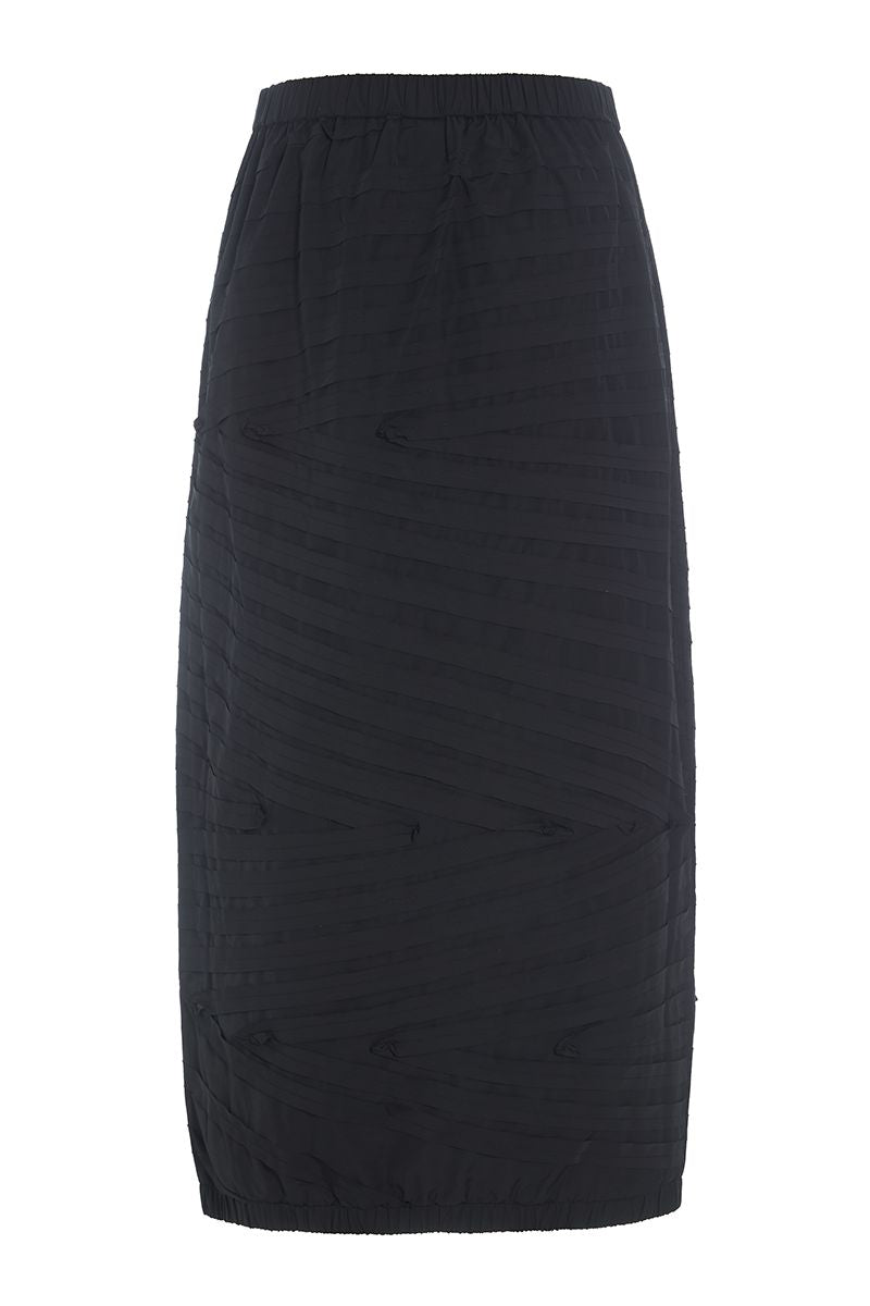 Fukkura poplin long skirt