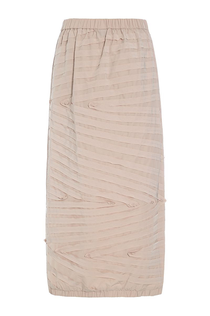 Fukkura poplin long skirt