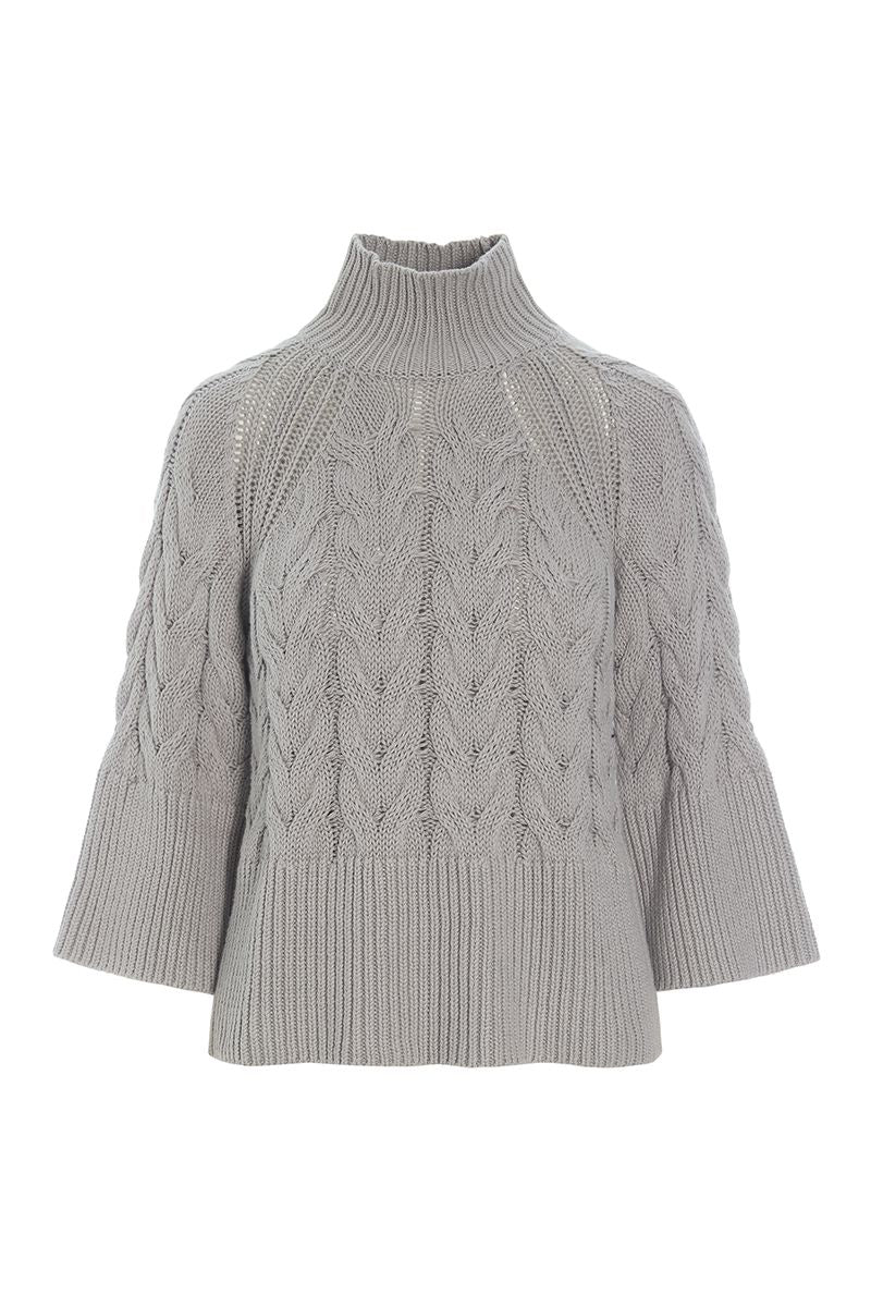 Kareshi cable-knit blouse