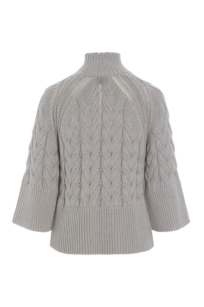 Kareshi cable-knit blouse