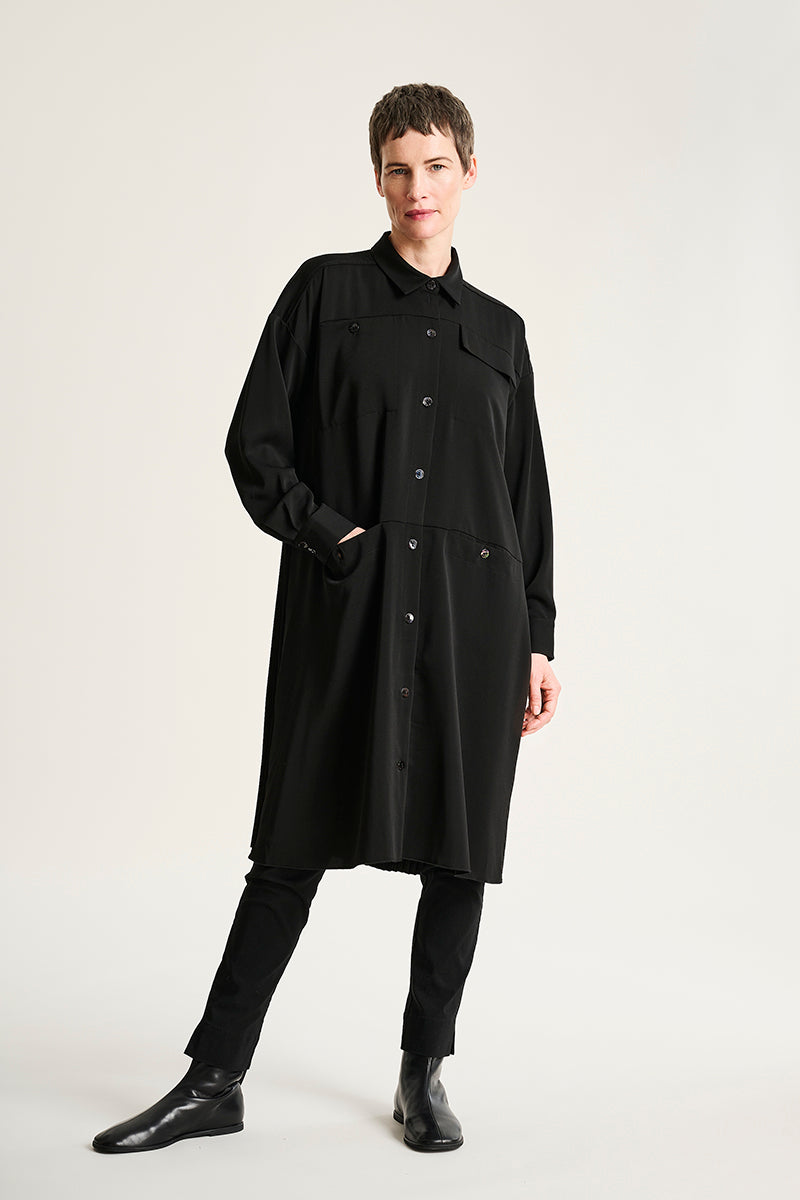 Yume dress with plisse detail