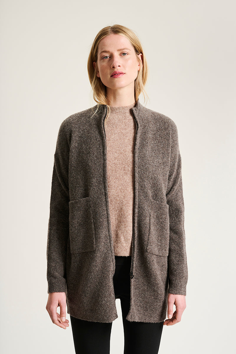 Hitsuji zip cardigan