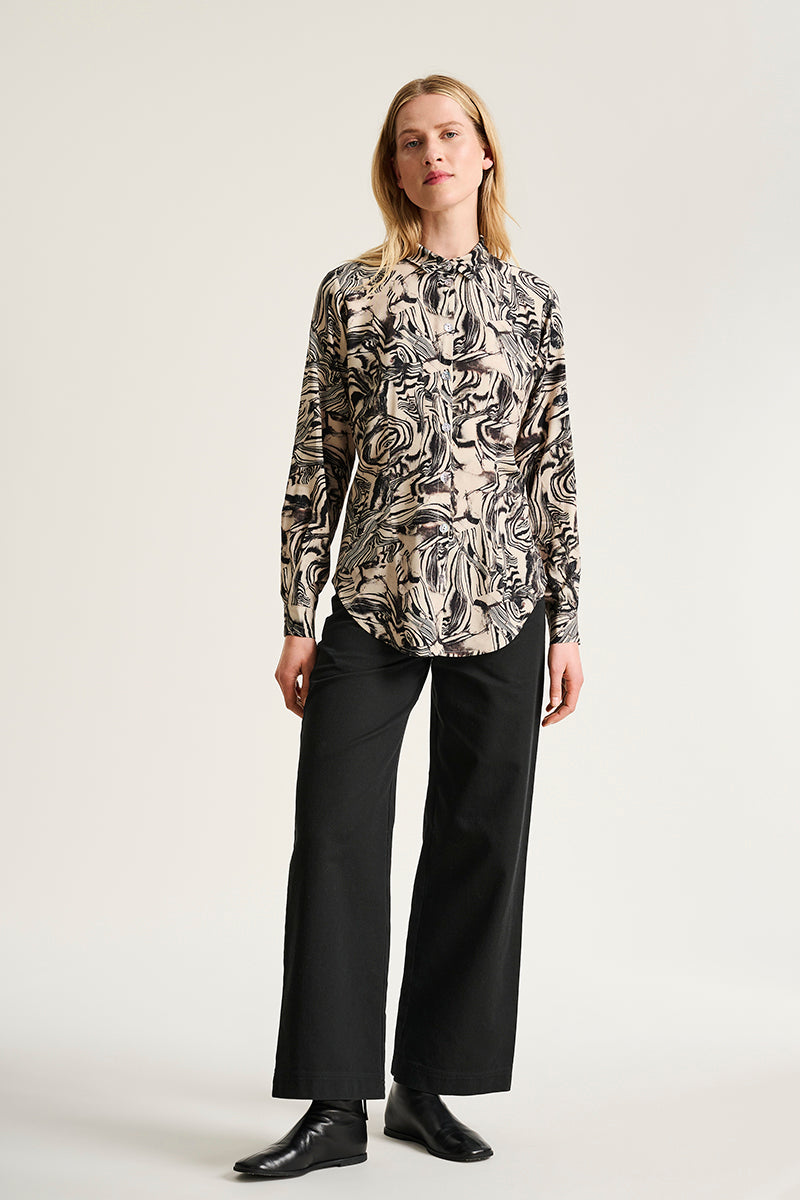 Iki shirt with collar