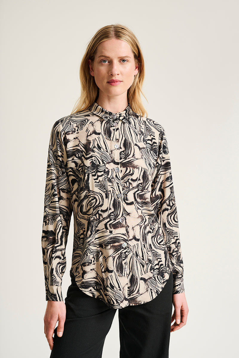 Iki shirt with collar