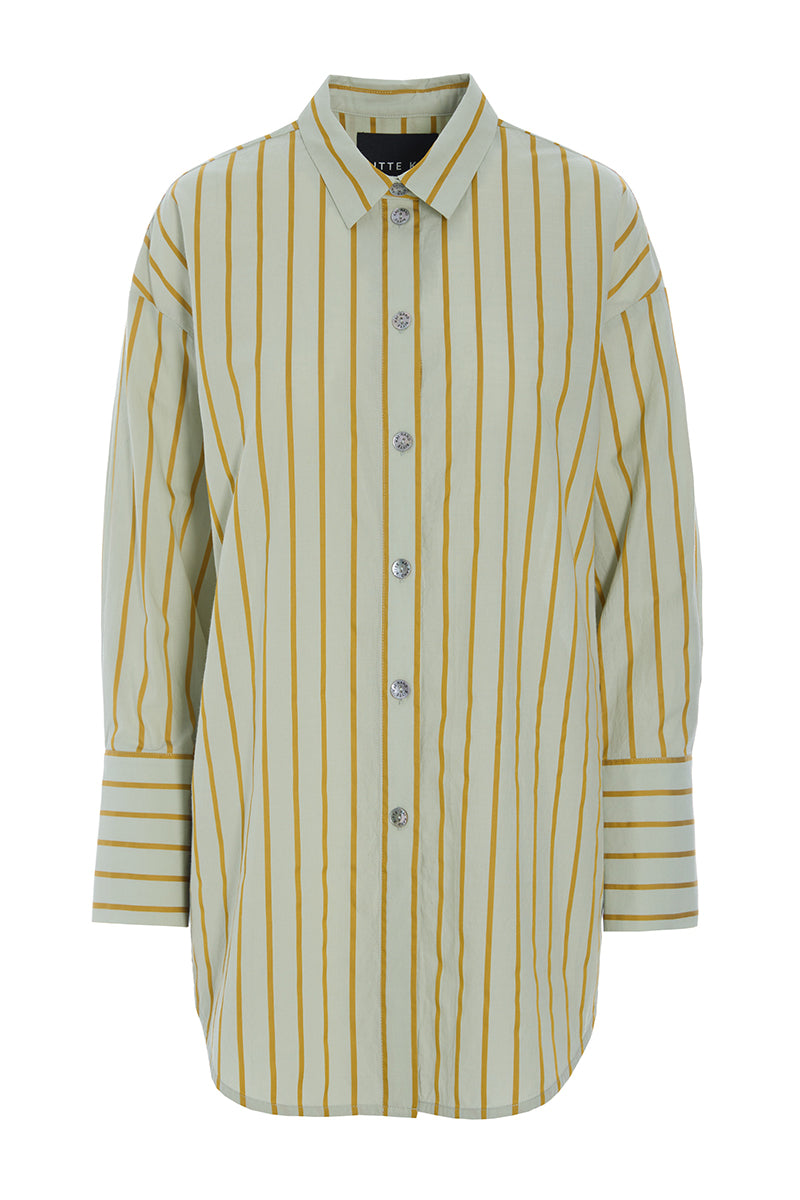 Golden stripes big shirt