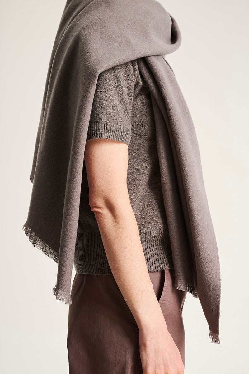 Block wool scarf