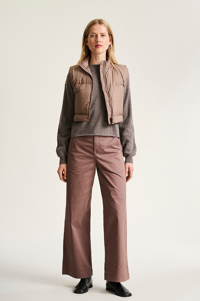 Feather down short waistcoat