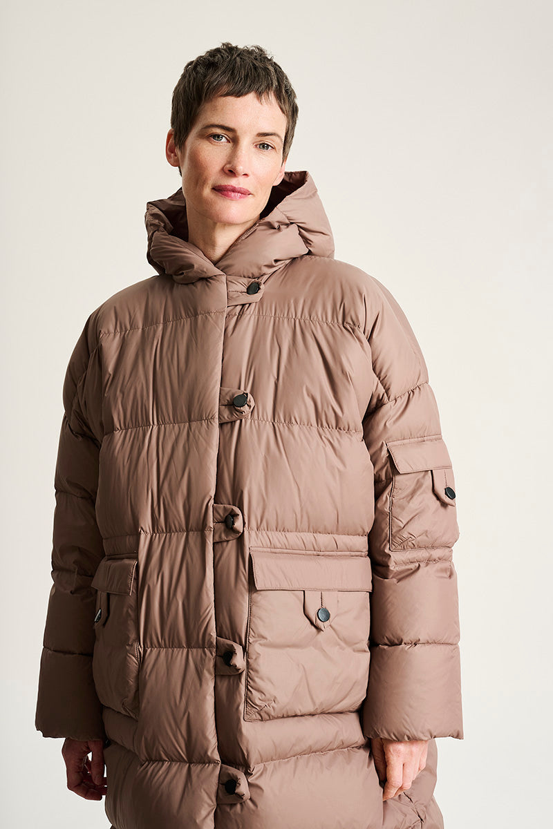 Feather down coat